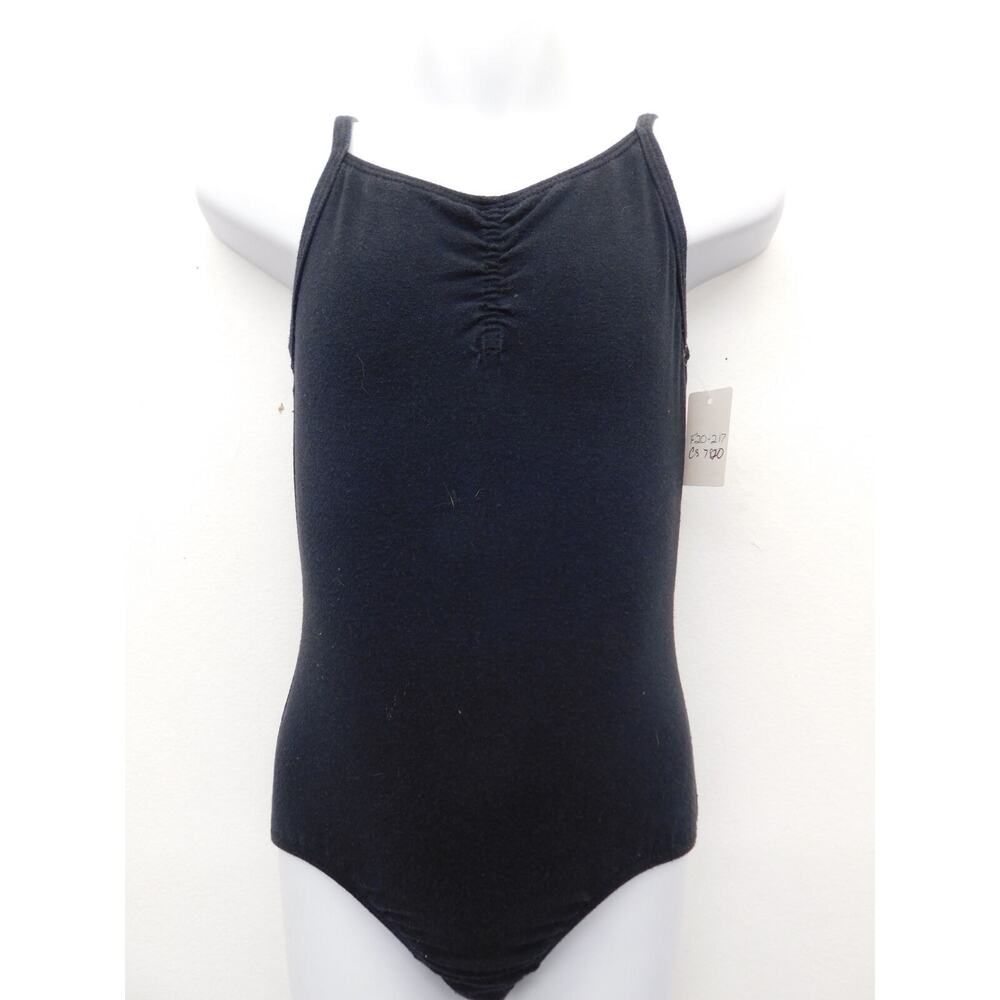 Pre-Owned Leotard Freestyle Large Child Black Ballet Tap Camisole Cotton
